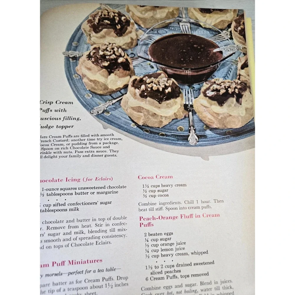 Vintage‎ BHG Dessert Cookbook, 1960 Hardcover,